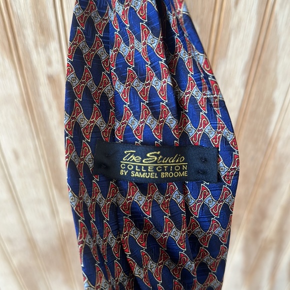Samuel Broome - Royal Blue and Red Tie - Picture 2 of 3